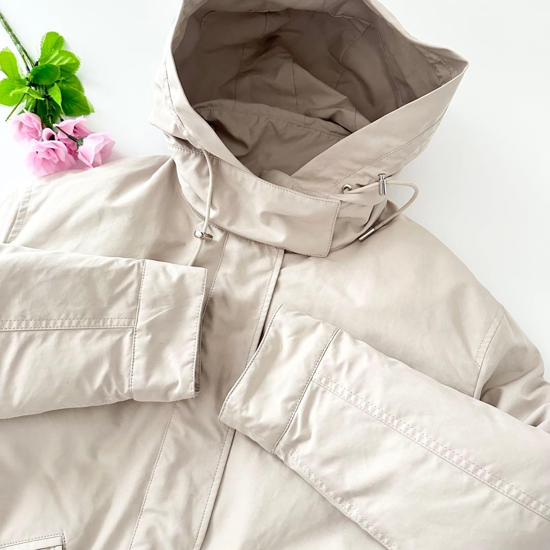 23区 中村アンさん着用 ショート モッズコート ダウン ベージュ 38