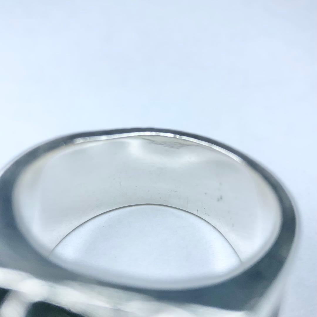 ジャスティンデイビス SEX リング 925 白蝶貝 オニキス 燻 25号相当