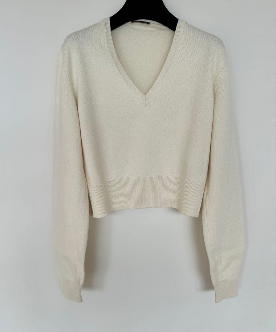 Bottega Veneta クロップド丈Vネックセーター