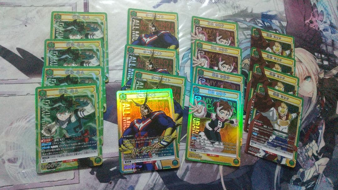 ユニオンアリーナ　僕のヒーローアカデミア　ヒロアカ　緑  SR以下４コン