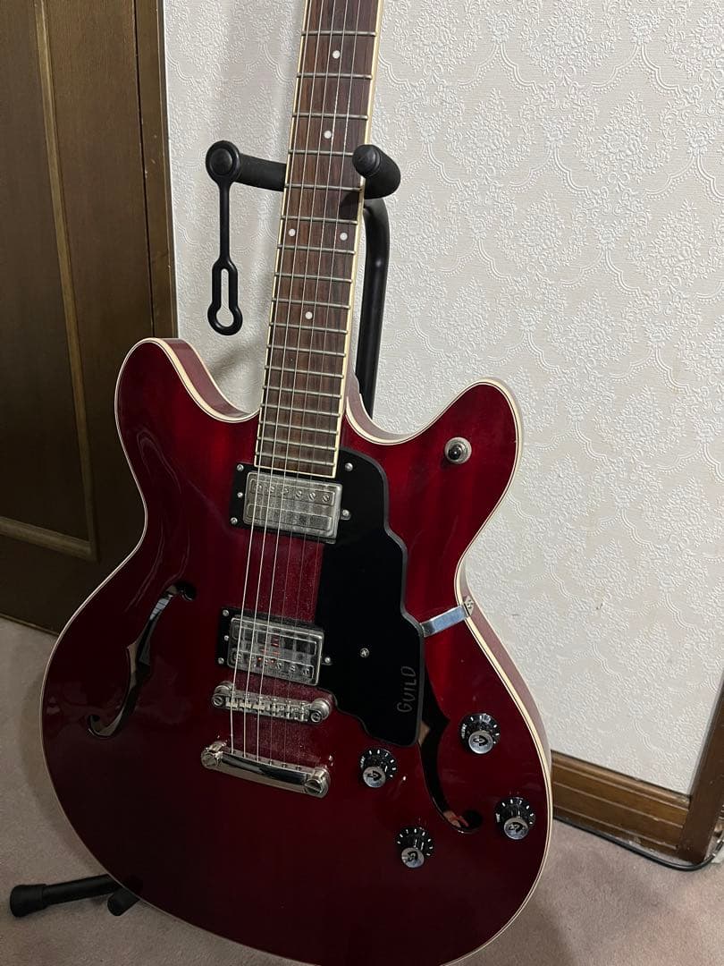 GUILD セミホロウボディ エレキギター チェリーレッド