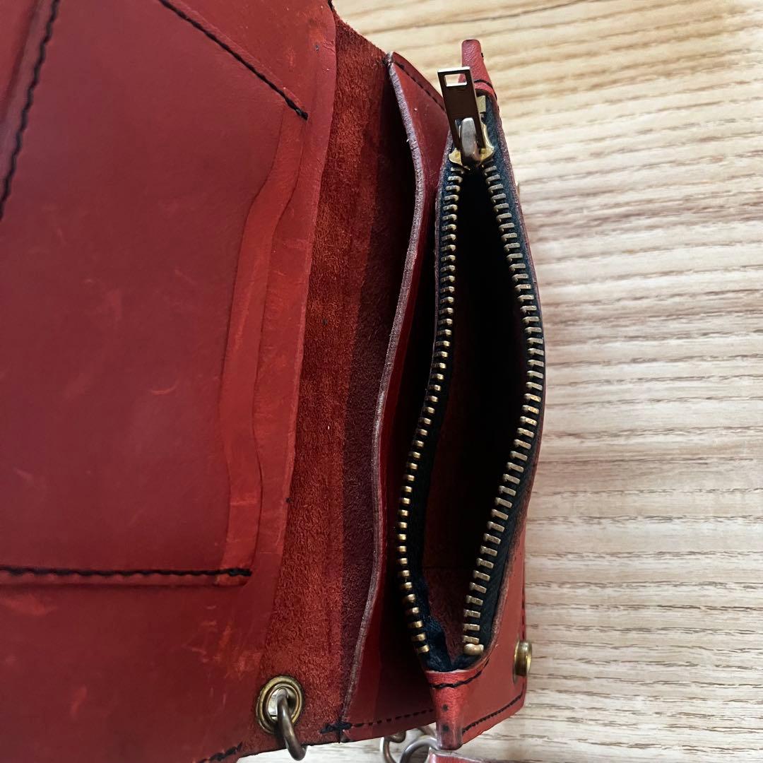 レッドウィング 本革ウォレットチェーン長財布 箱付 - メルカリ