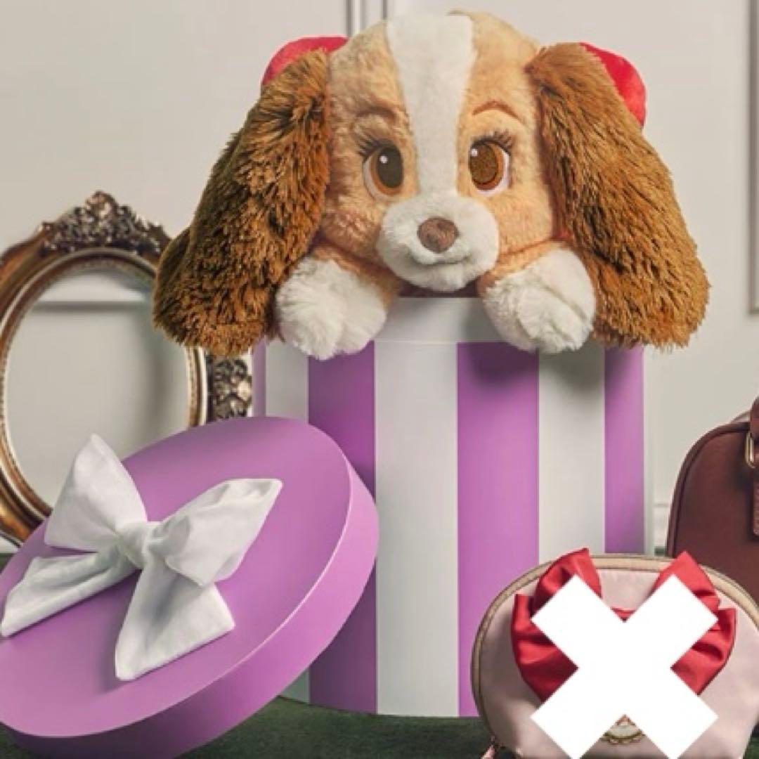 か*✨様 新品 ディズニー レディ ボックス入りぬいぐるみ わんわん物語