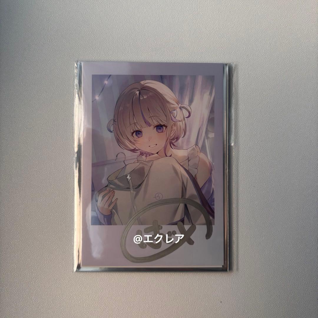 ホロライブ 轟はじめ 誕生日記念2025 直筆サイン入りチェキ風 ReGLOSS