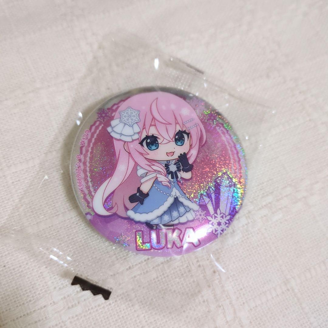 SnowMiku2025*クリアビジュアルポスターと缶バッチ/巡音ルカ☆未開封