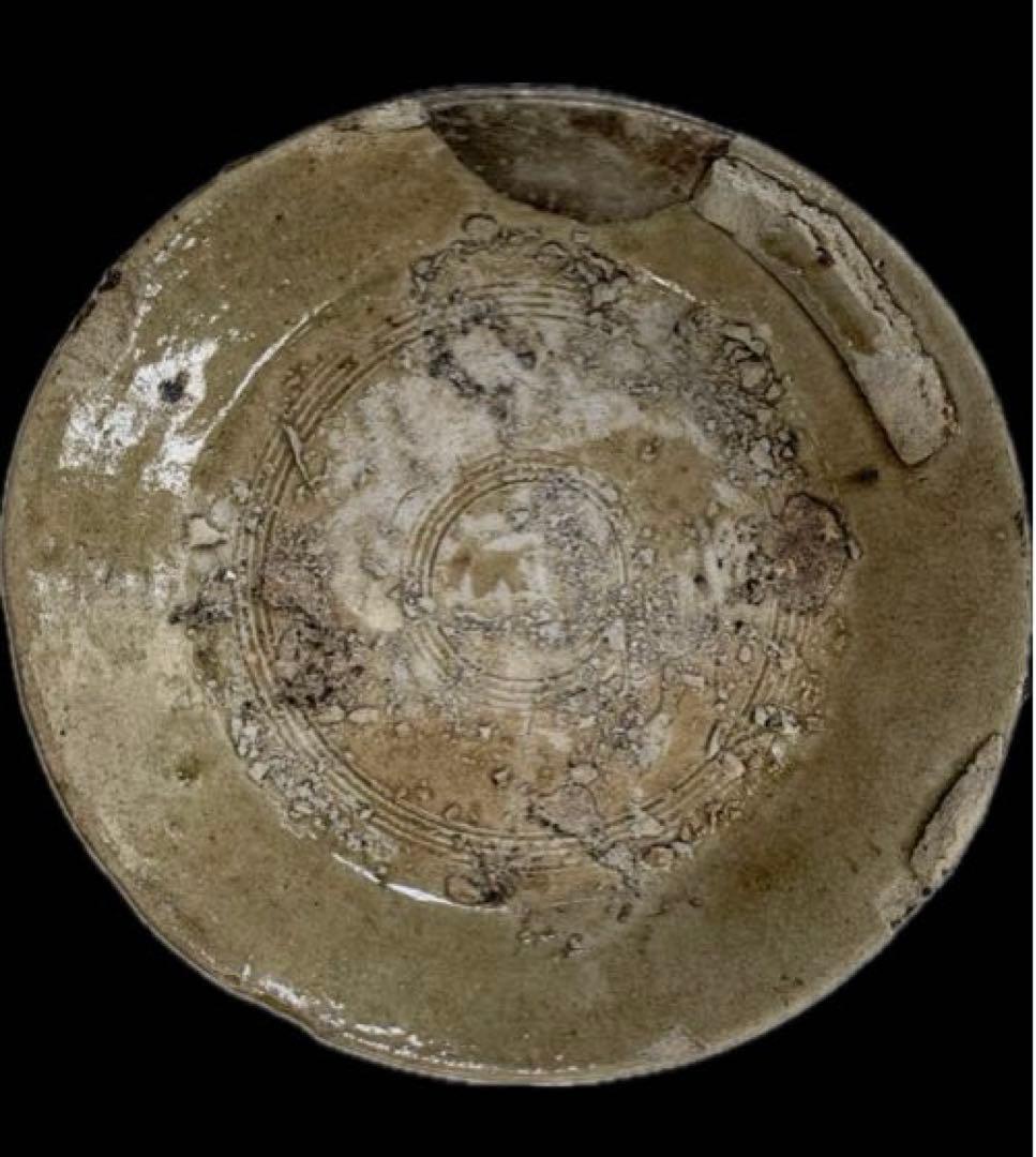 希少　古瀬戸　灰釉　沈線文皿　本銀直し　発掘伝世品　五寸皿　鉢 希少 古瀬戸 灰釉 沈線文皿 本銀直し 発掘伝世品 五寸皿 鉢 - メルカリ