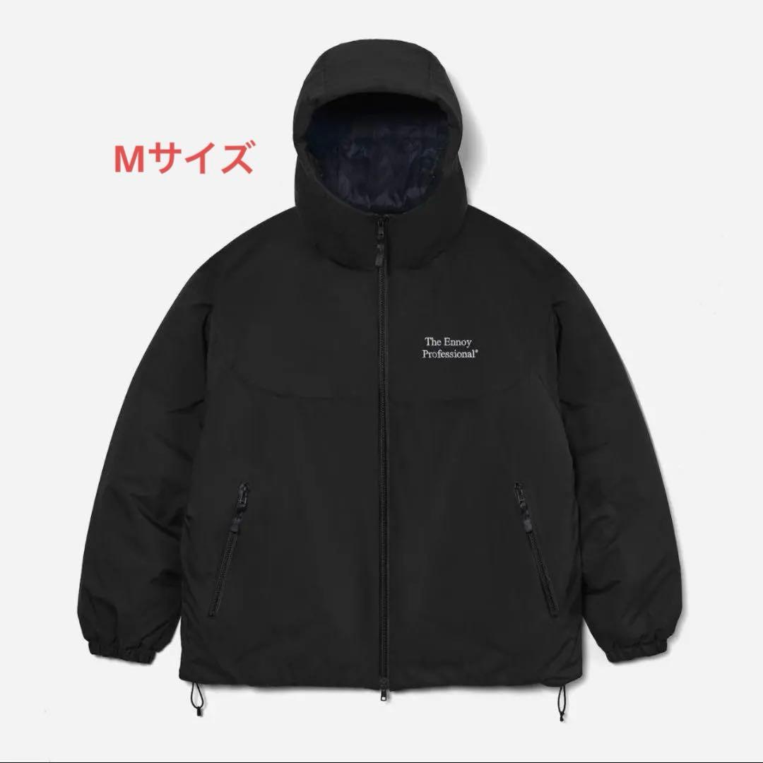 ENNOY エンノイPADDED NYLON HOODIE ブラック Mサイズ