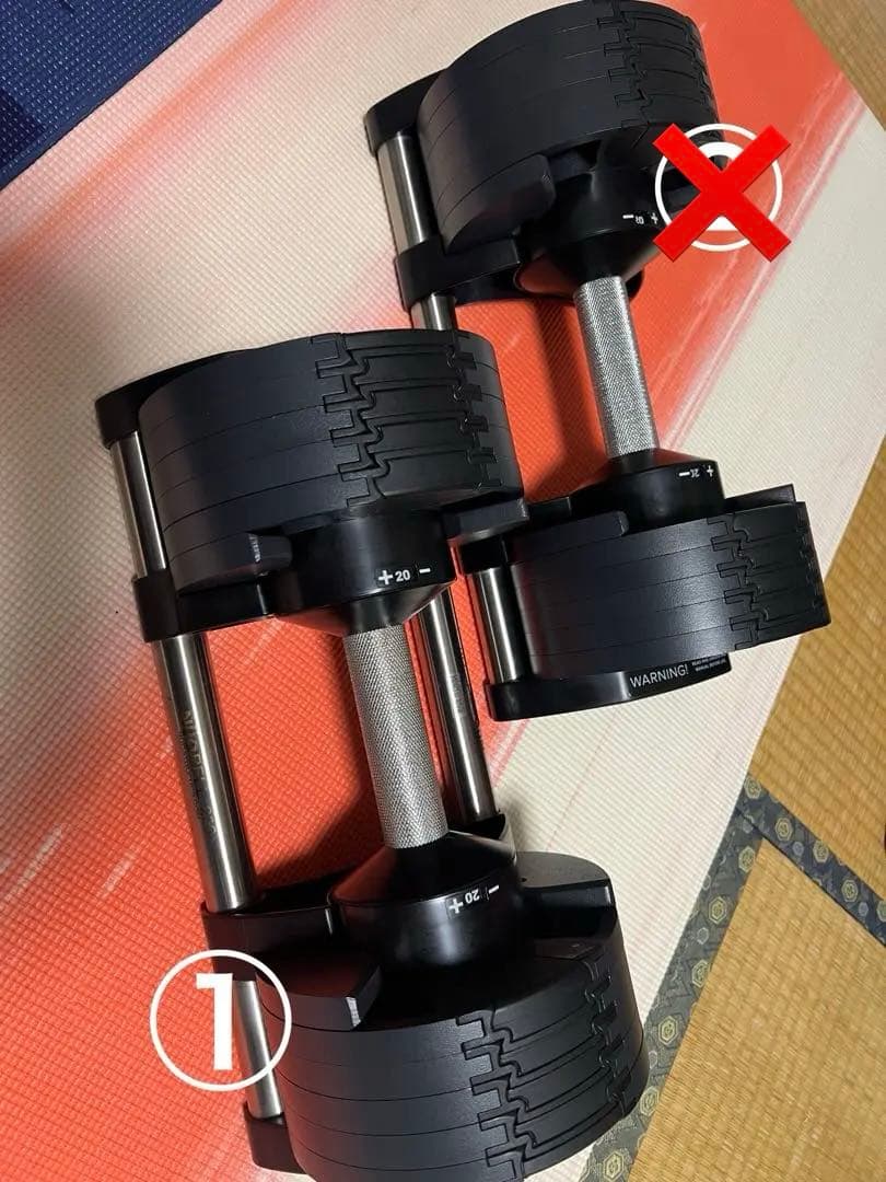 NUO フレックスベル　 可変式ダンベル 20kg セット売り① フレックスベル20kg 単品 (NUO 正規代理店) 可変式ダンベル 筋トレ