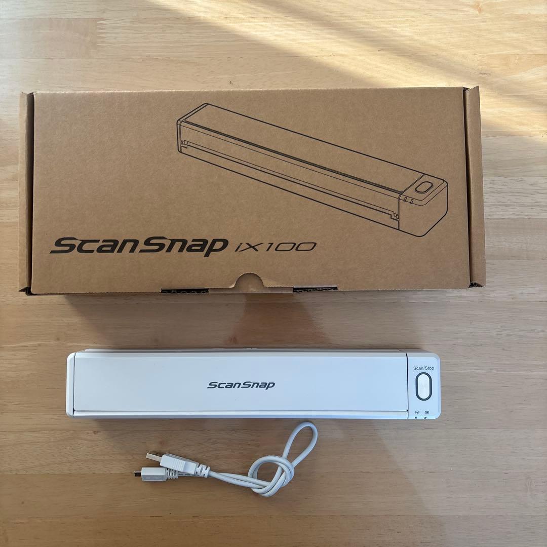 ScanSnap iX100 スキャンスナップ モバイルスキャナー ホワイト
