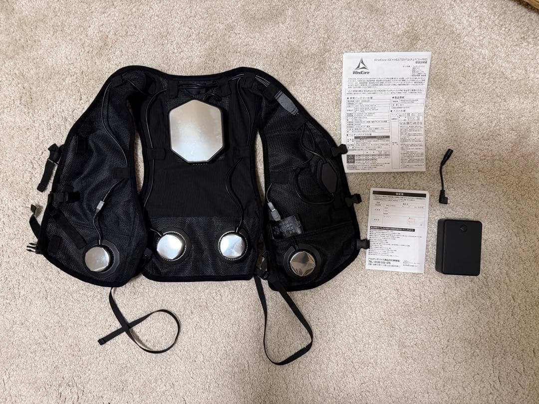 ワークマン　ペルチェベスト2025 windcore ICE x HEATER