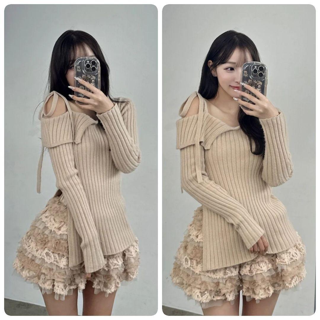 新品 未開封】 Darich ダーリッチ ランダムフリルニットセットアップ