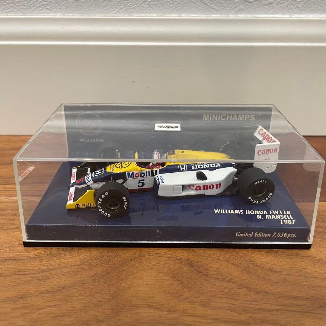 ミニチャンプス 1/43 ウィリアムズ・ホンダ FW11B マンセル 1985