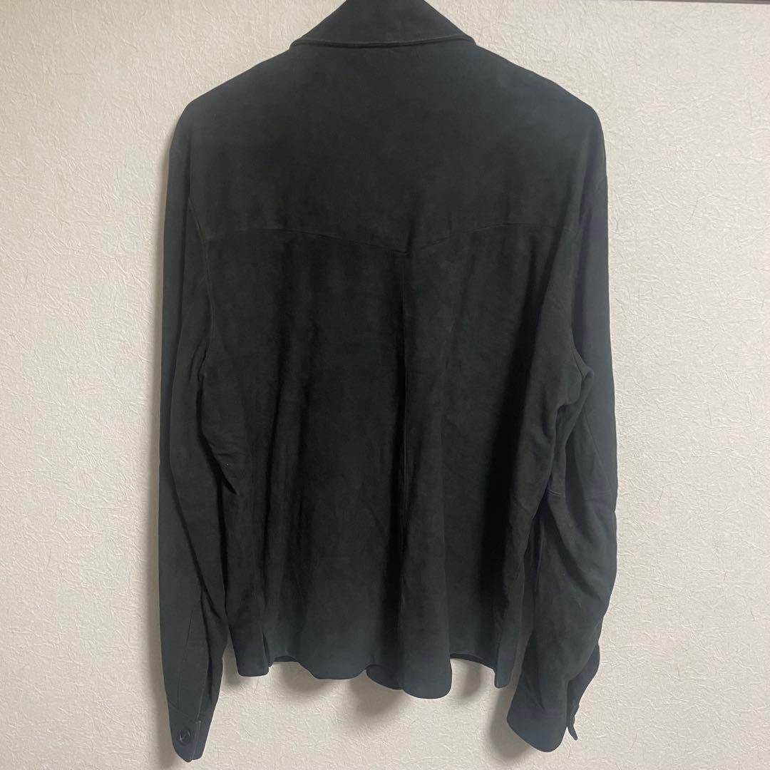 EMMETTI スエード カーキ オリーブ ゴートスキン シャツ 50 - メルカリ