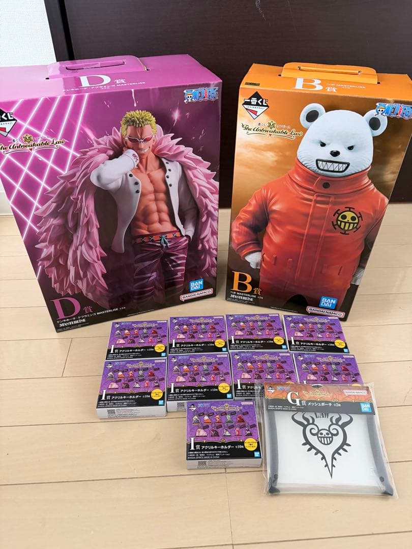 ワンピース一番くじ B賞ベポ C賞ドフラミンゴ フィギュア