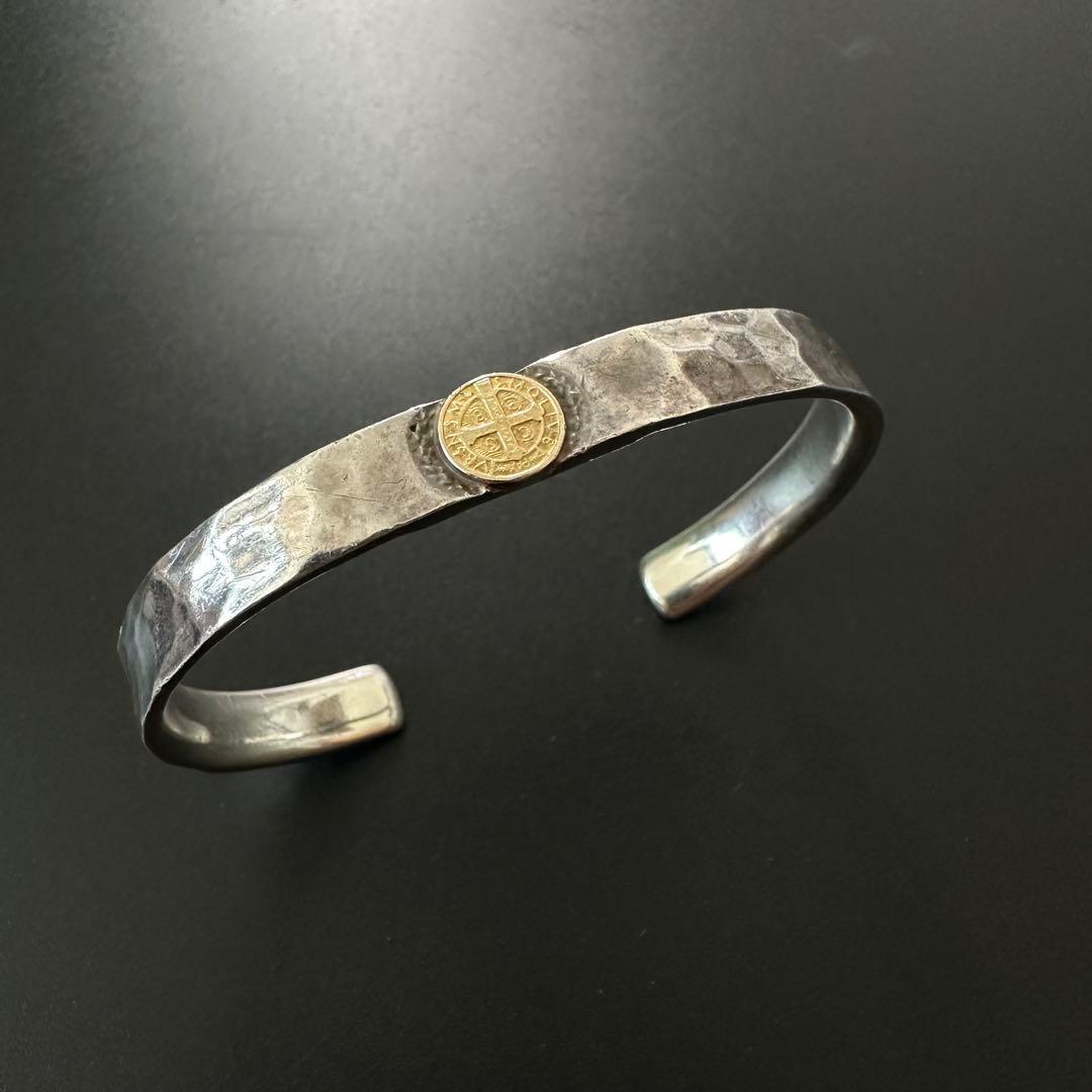 SJX K18 たたき バングル