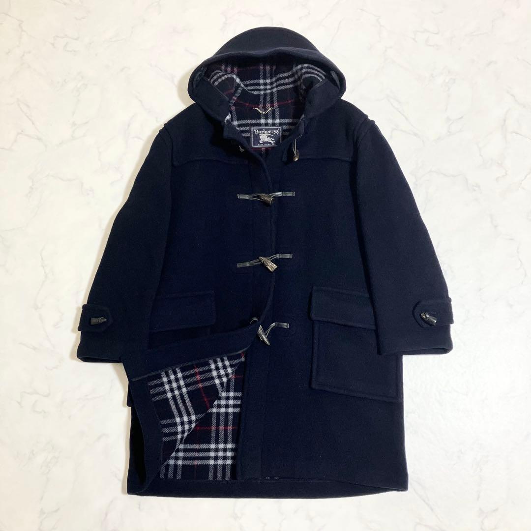 Burberrys バーバリー ダッフルコート ノバチェック ネイビー XL