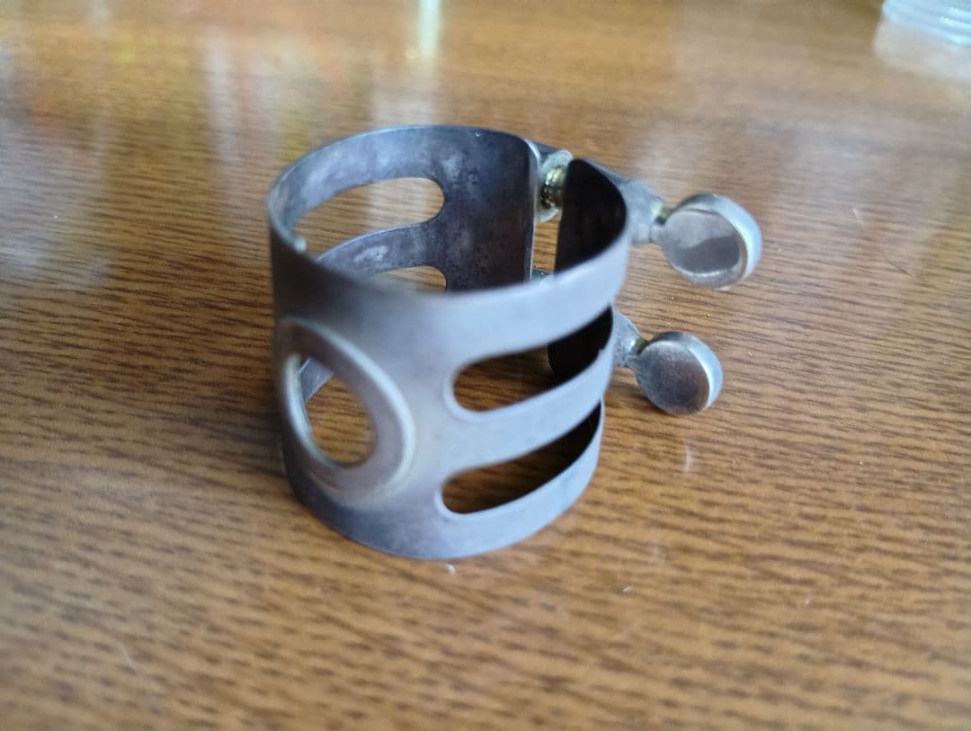 【総銀製】ウッドストーンアルトサックスセルマーラバー用リガチャー ウッドストーン アルトサックスリガチャー コパー（Selmerラバー用