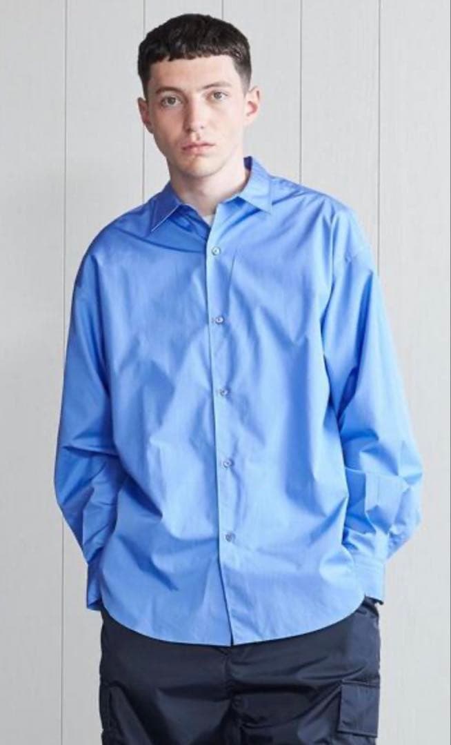 H BEAUTY& YOUTH バルーンレギュラーシャツ　Size L