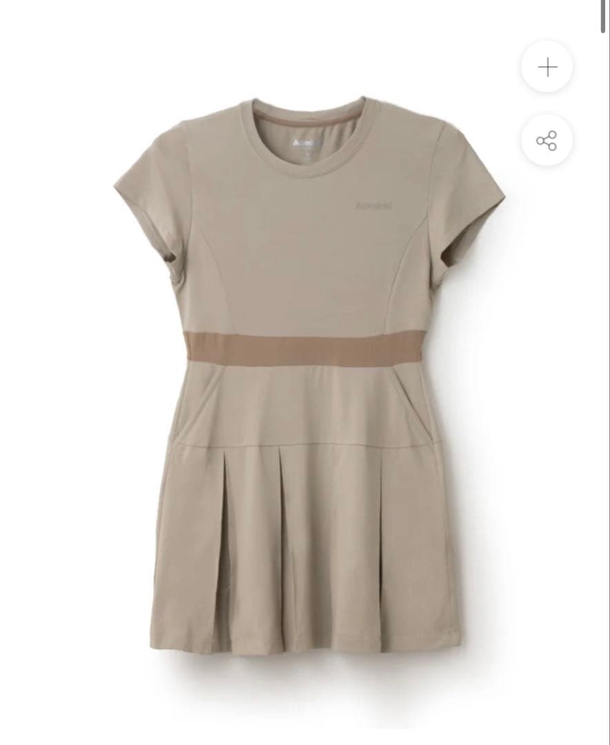 アドミラル　テニスウェア　ワンピース　ATLA547 Mサイズ タックプリーツS/Sワンピース ATLA547 – ADMIRAL