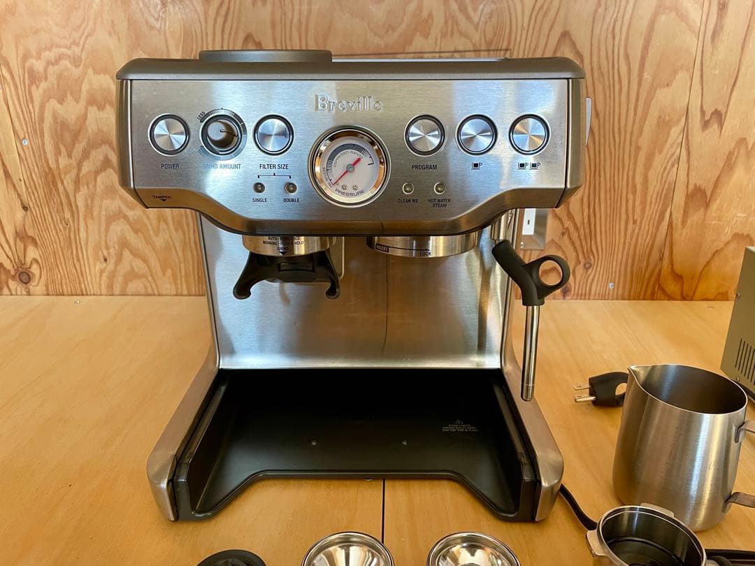 エスプレッソマシン Breville BES870XL 変圧器セット - メルカリ