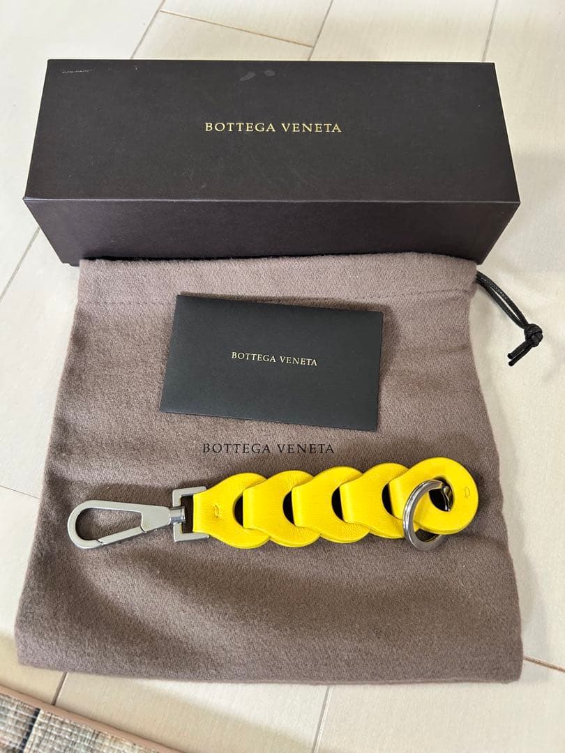 【新品未使用品】Bottega Veneta イエロー キーホルダー