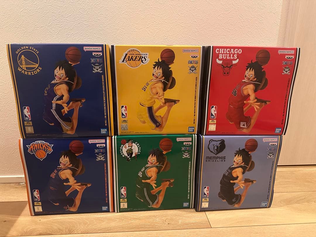 NBA ルフィ ワンピースベースショップ コンプリート 6体セット