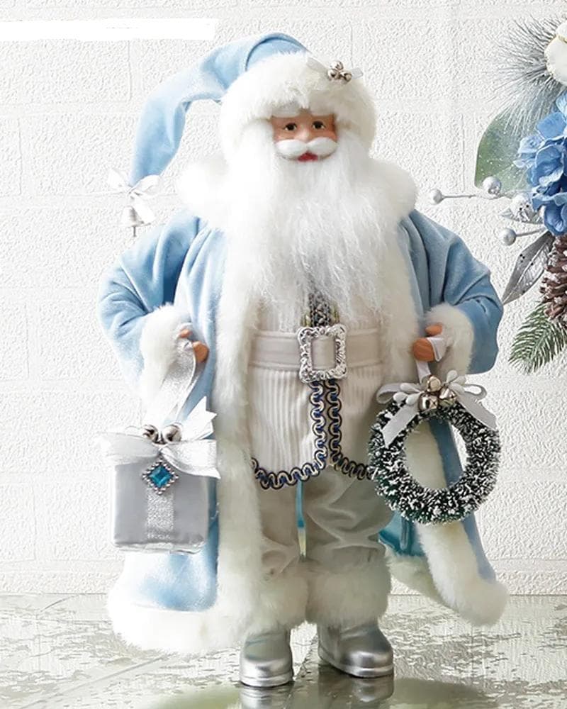 サンタ人形 水色