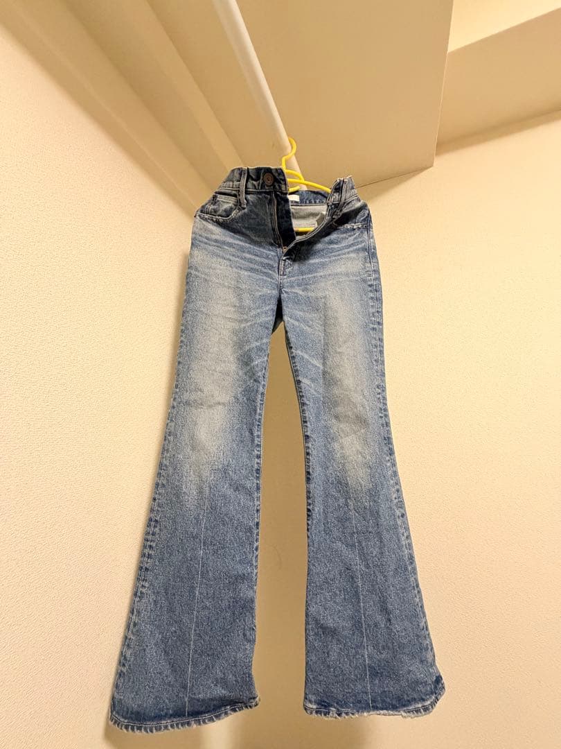 MOUSSY ブーツカットデニム ブルー24インチ ADVANCED LONG LEG FLARE（デニムパンツ）｜MOUSSY（マウジー）の