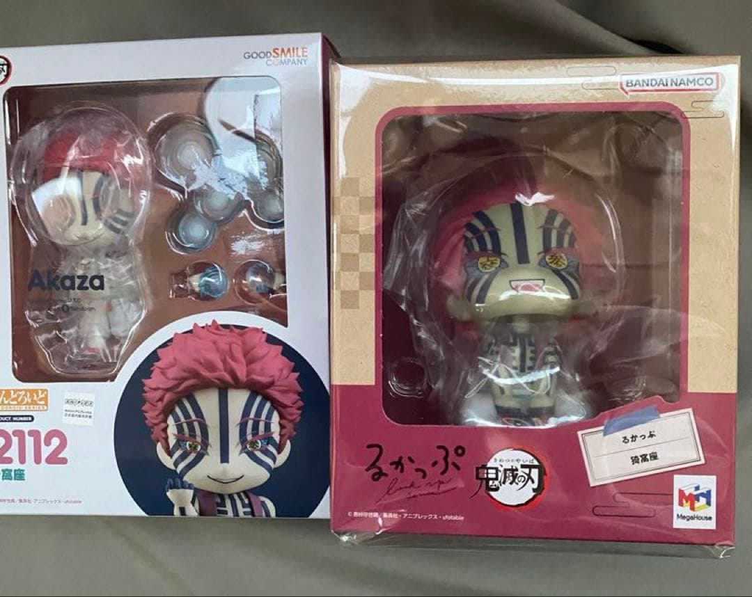 【新品未開封】鬼滅の刃 ねんどろいど＆るかっぷ　猗窩座　まとめ売り　2点