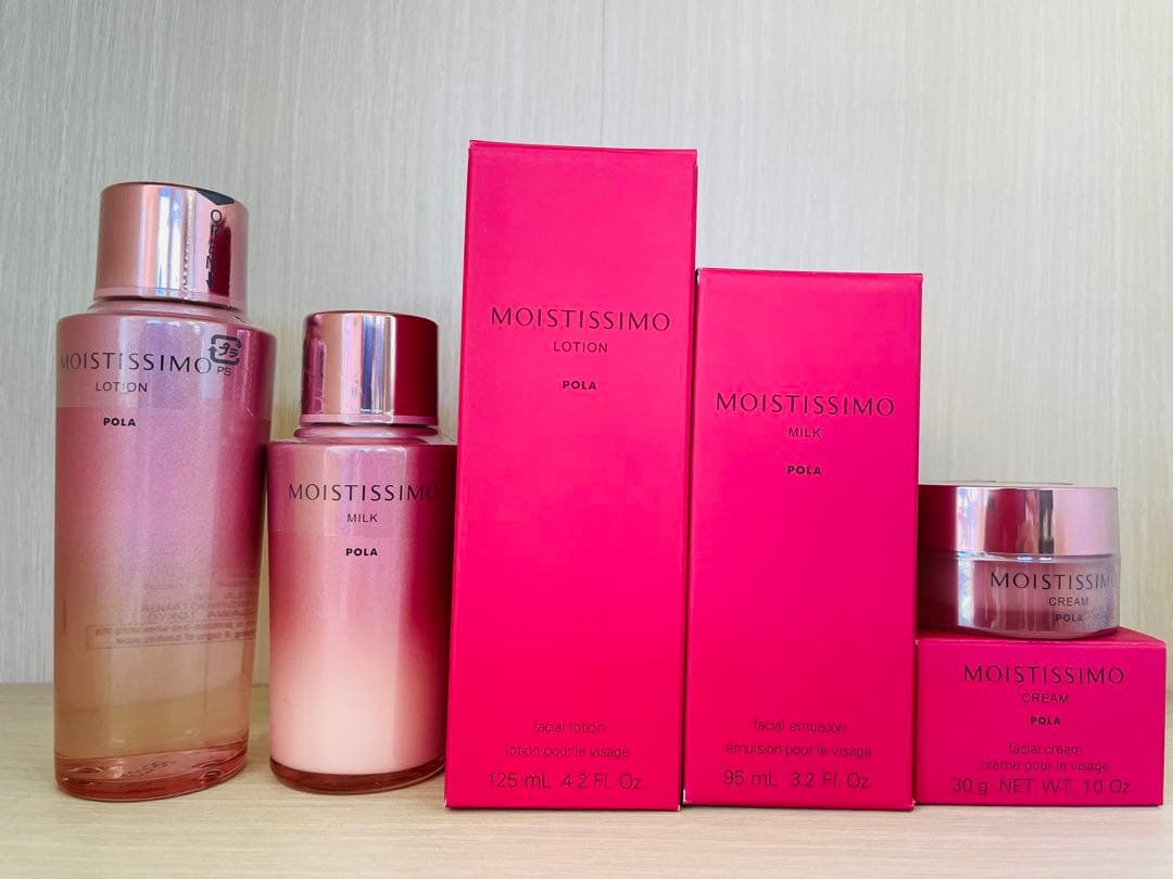 polaポーラモイスティシモ　ローション+ミルク+クリーム