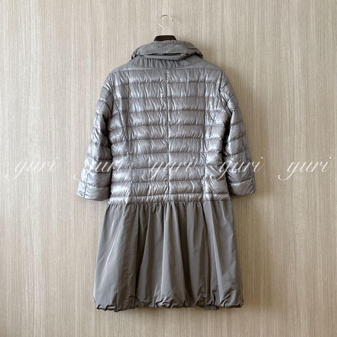 1316】ヘルノ 切り替えライトダウンジャケット コート ベージュ 44