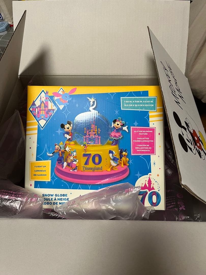 ディズニーキャラクター スノードーム ミュージック＆ライトアップ 70