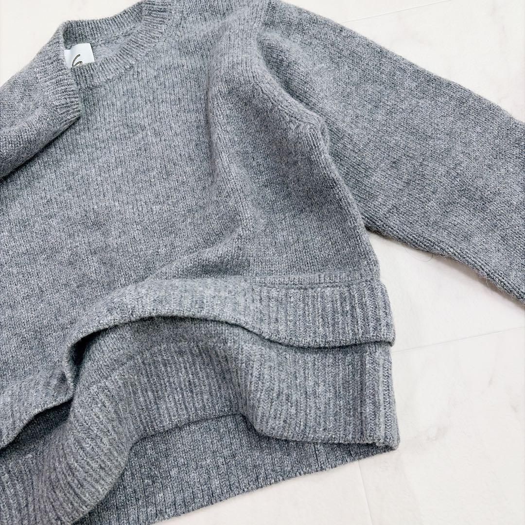 美品 6 ROKU アルパカ ウール クルーネック プルオーバー プルオーバー