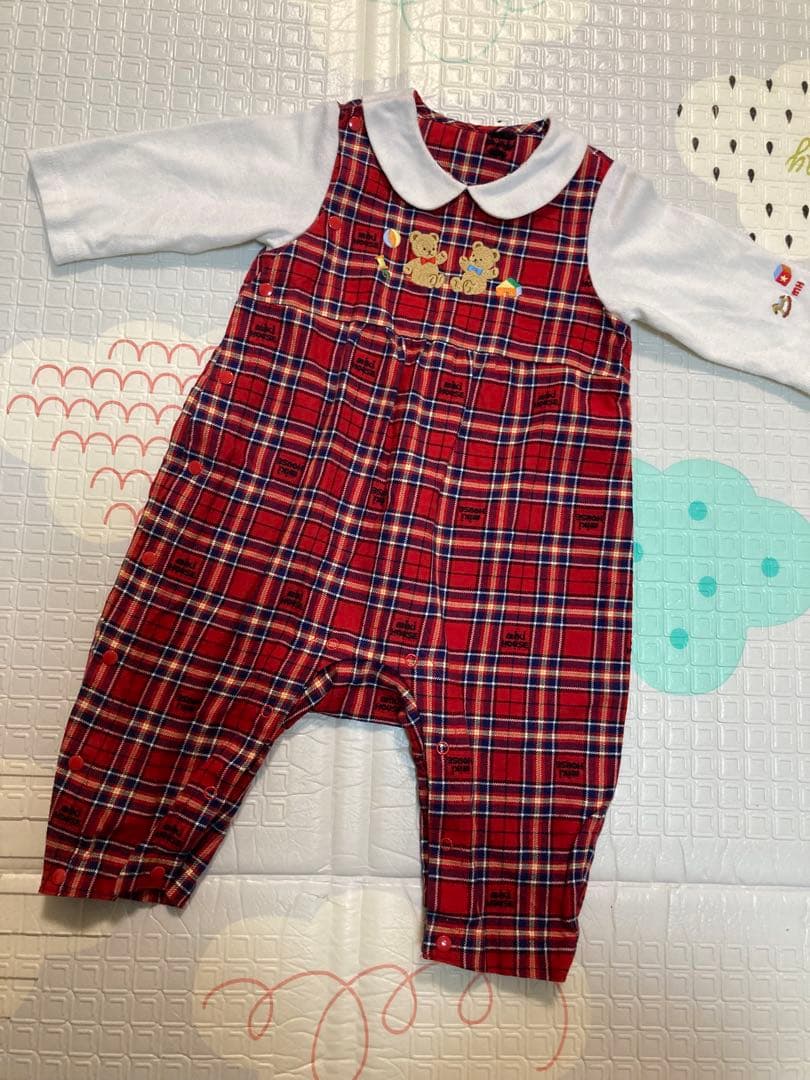 【現行品】 ミキハウス 70cm カバーオール