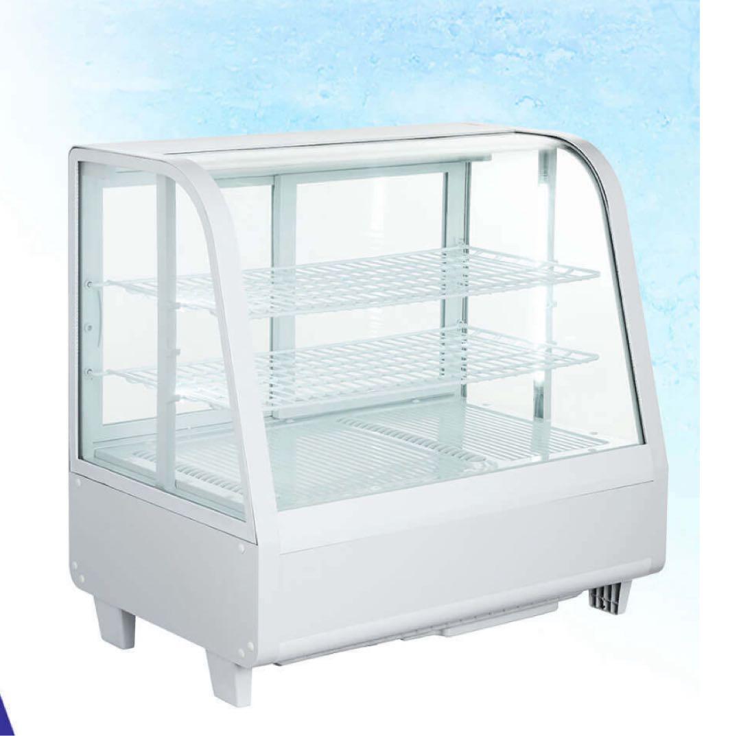 冷蔵ショーケース 3月目玉商品！】 95L 青 レトロ冷蔵ショーケース 業務用冷蔵庫 ブルー