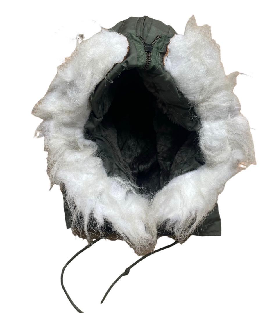 米軍空軍本物cwu45\pフライトジャケット用フード1987年官給品XLサイズ