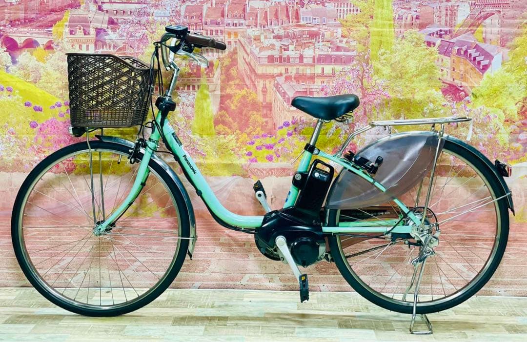 K2903 電動自転車パナソニック ママチャリ26インチ 8Ah 送料無料