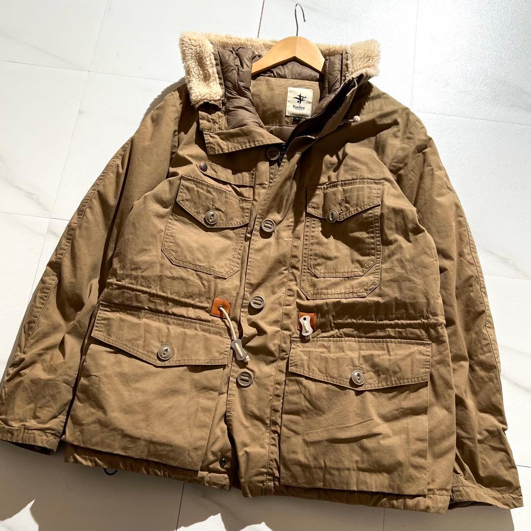 入手困難✨ フォックスファイヤー ダウンジャケット ミリタリー ブラウン系
