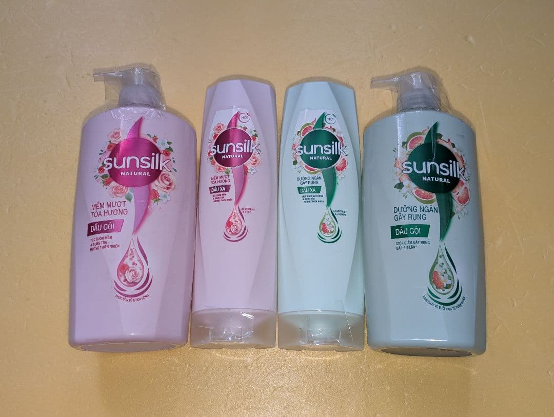 SUNSILK サンシルク シャンプー & リンスセット　コンディショナー 4本