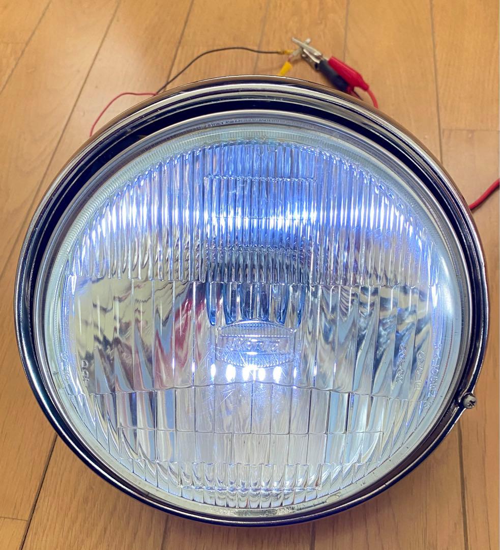 美品 レトロカスタム SR400 ヤマハ純正 ヘッドライト 速度警告灯付き