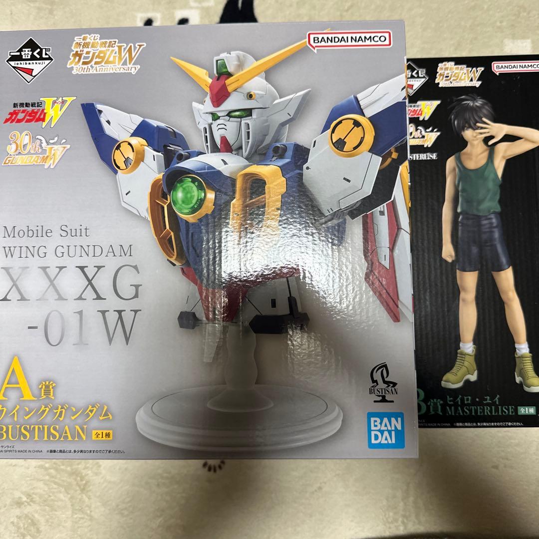 一番くじ　ガンダム　A ウイングガンダム B ヒイロ　ユイ　フィギュア