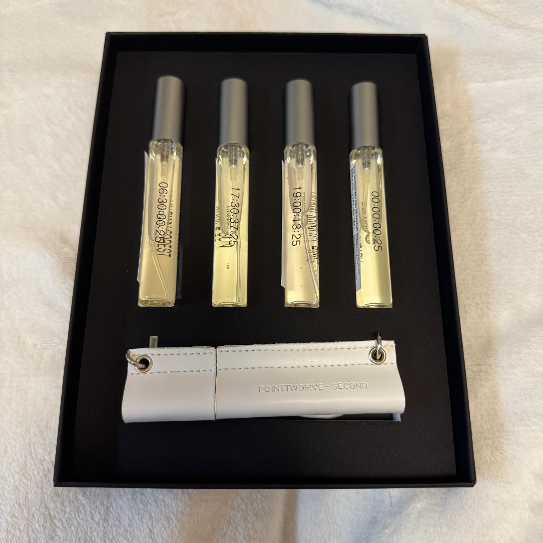 0.25 POINTTWOFIVE SECOND 香水 4種セット ケース付 POINTTWOFIVE SECOND ポイントトゥーファイブセカンド 0.25 MOMENTARY