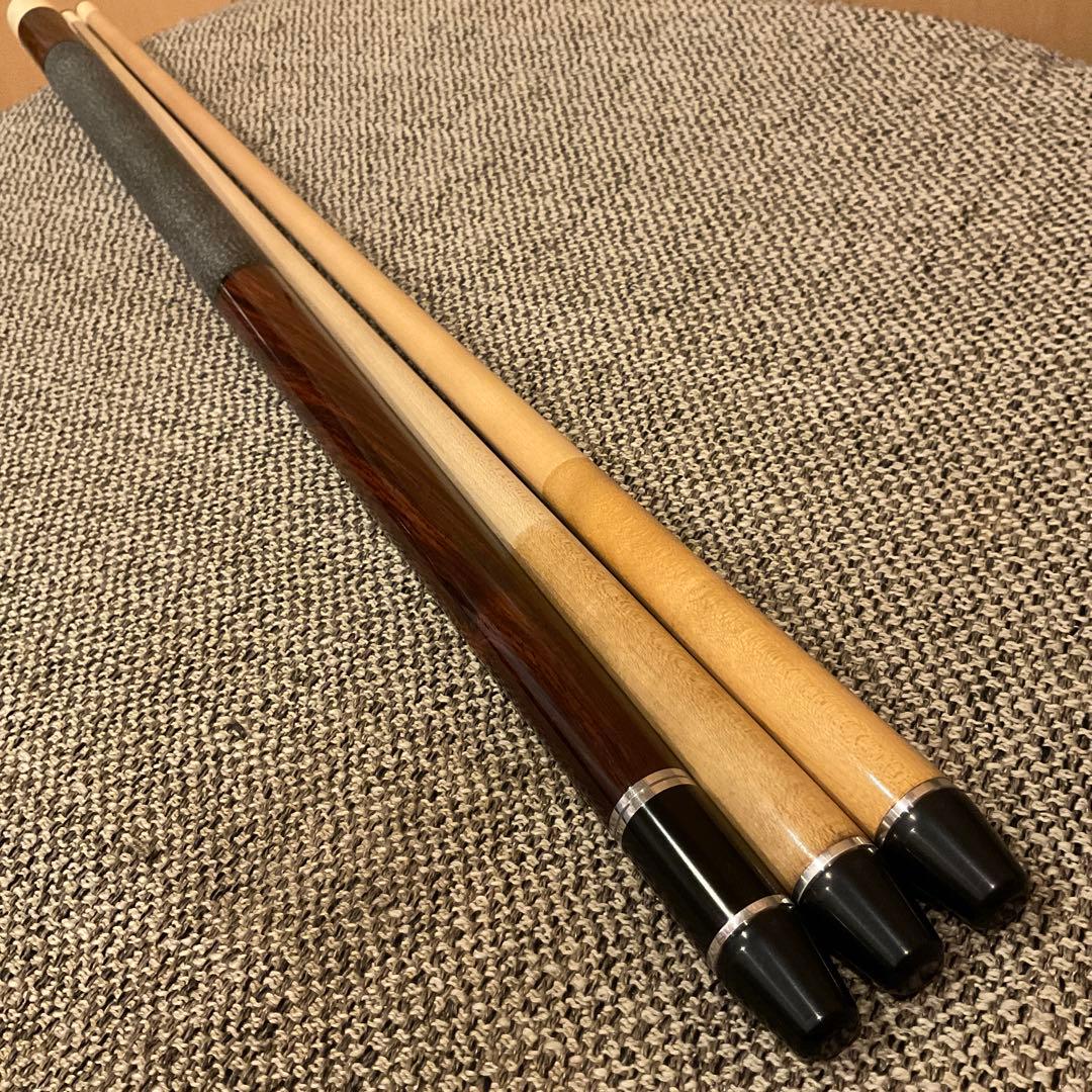 ロビンソン カスタム キュー　ココボロ×アイボリー 18山 逆ネジ　2シャフト 15612 ロビンソン Robinson 4剣 2シャフト 10山アダプタ付属