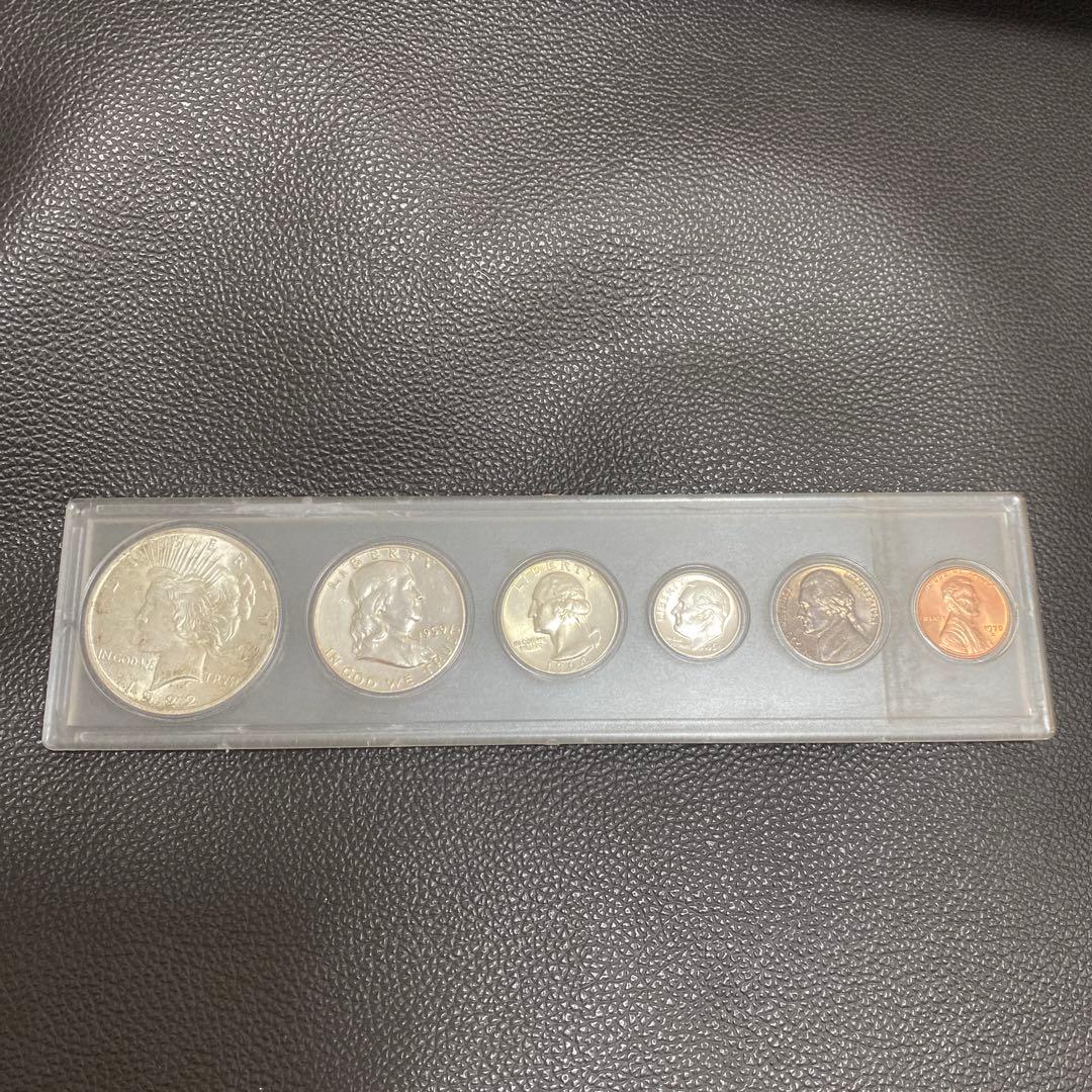 ピースダラー ケネディ クォーター 銀貨 1922年 セット