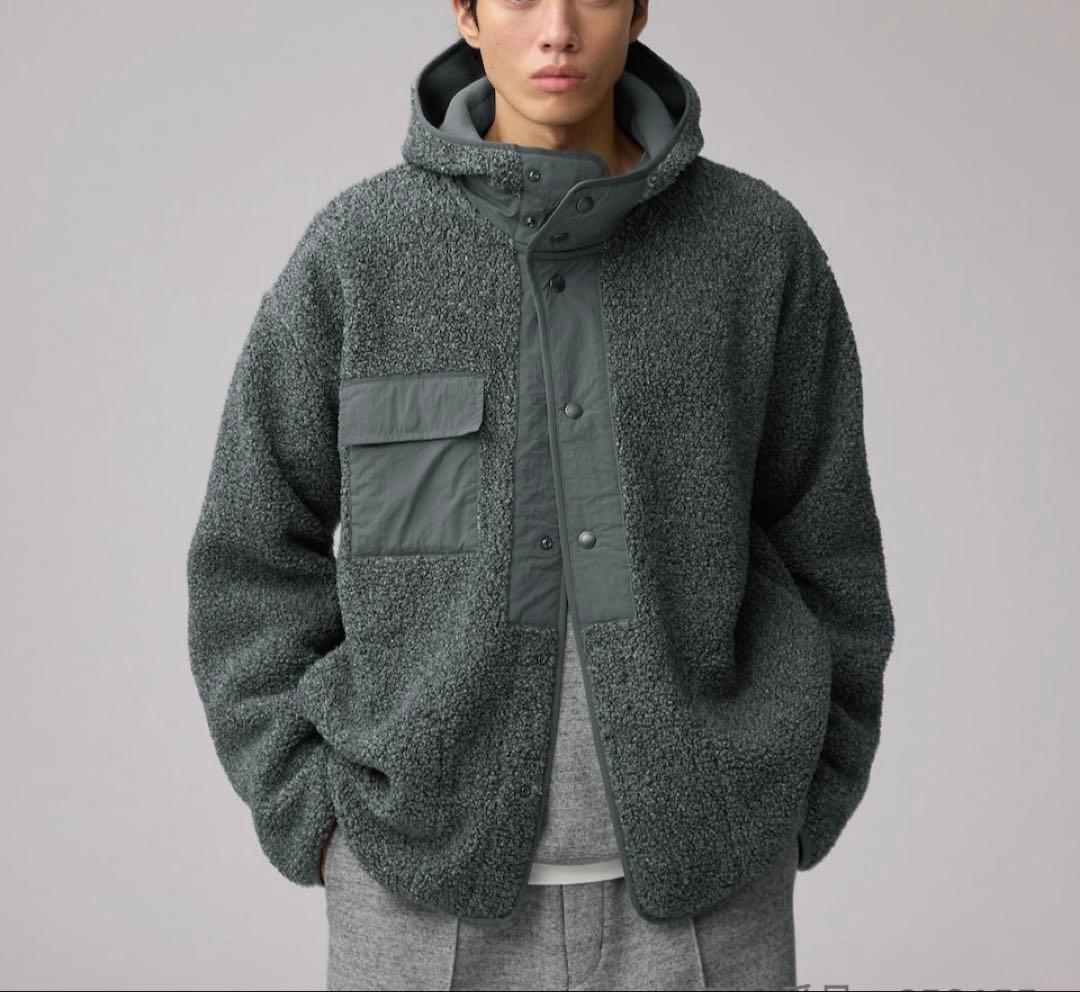 ボアフリーススナップパーカ GU × ENGINEERED GARMENTS - メルカリ
