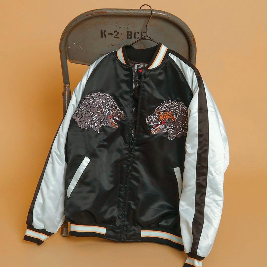 【新品】蓄光刺繍リバーシブルスカジャン M ゴジラ-1.0
