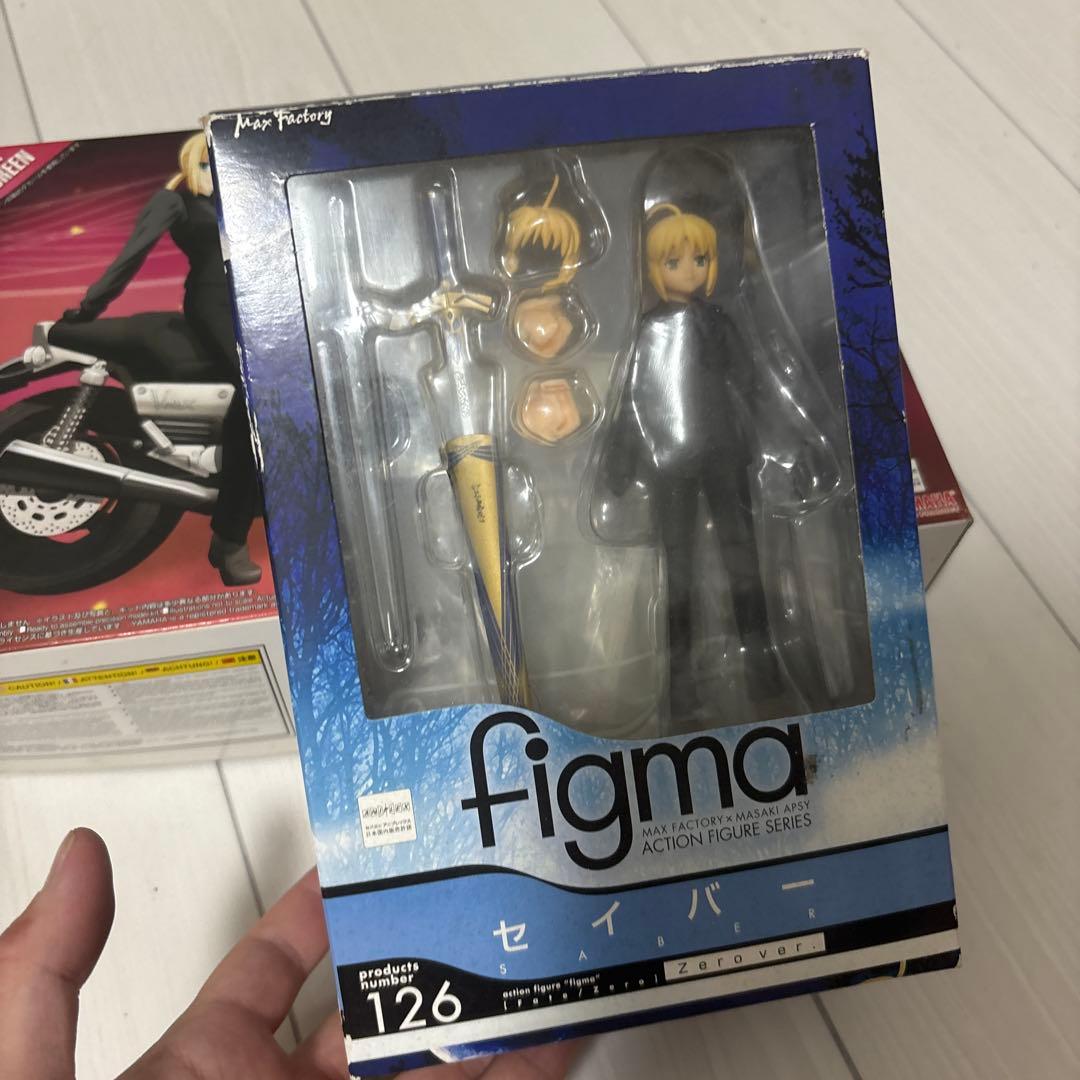 レア物 Fate/Zero セイバーフィギュア&バイクプラモデル セットの通販