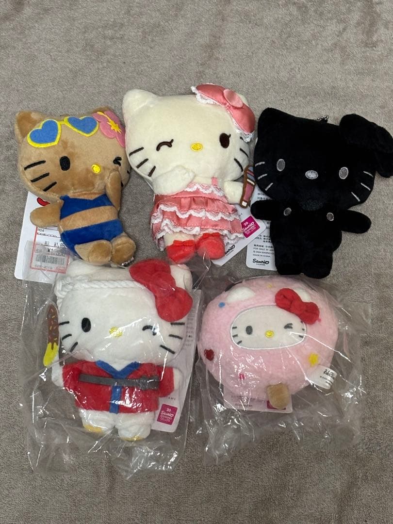 アベイル　キティ　5点セット サンリオ キティ×アベイル】大型コラボ！50周年記念！真っ黒の