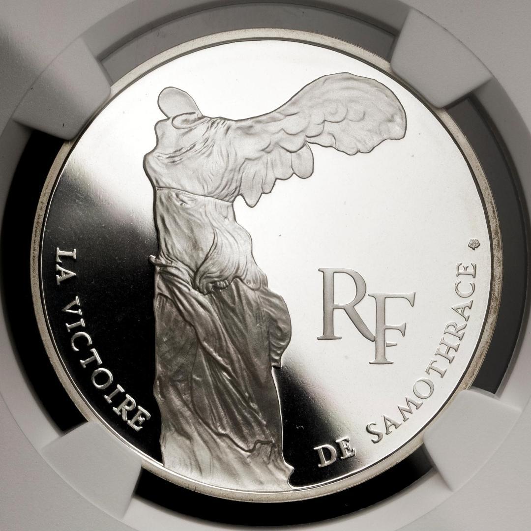 NGC-PF68 フランス 銀貨 ルーブル200周年 サモトラケのニケ 1993