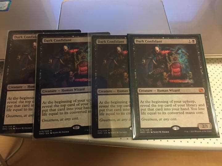 闇の腹心 英語 4枚 94 dark confidant 闇の腹心 英語版 mtg ff - メルカリ